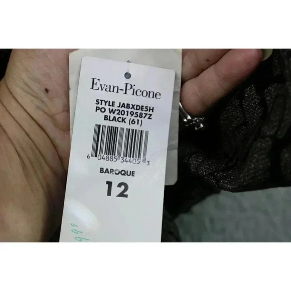 Evan-Picone Black & Gray Tapestry Skirt Suit-Size 12-14-New w/Tags - Picture 6 of 16